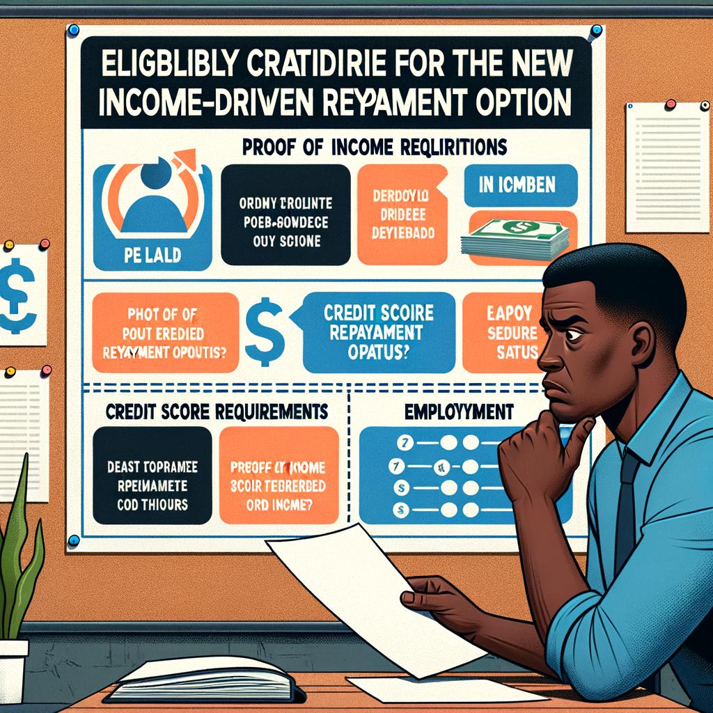 Eligibility Criteria for the New Income-Driven Repayment ⁣Option