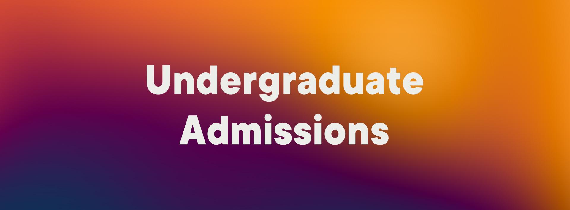 Affordability | Undergraduate Admissions